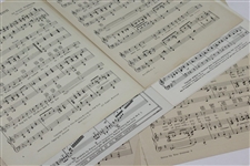 Three (3) Golf Themed Music Sheets - That's Amore, Roll Offa My Green, & Follow Thru