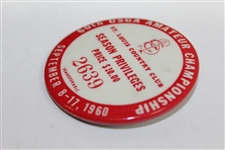 1960 US Amateur Championship at St. Louis Country Club Badge