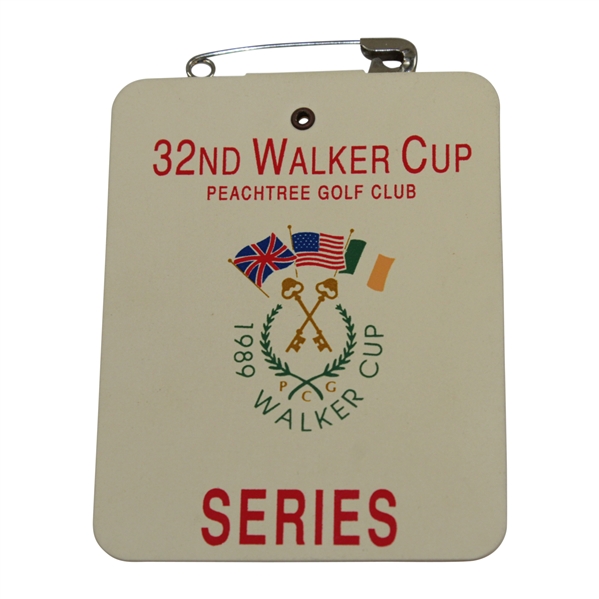 1989 Walker Cup Badge at Peachtree Golf Club - Mickelson Leads Team USA
