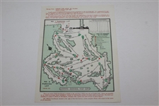 1986 Masters Tournament Sunday Final Round Pairing Sheet - Jack's 6th Masters Win