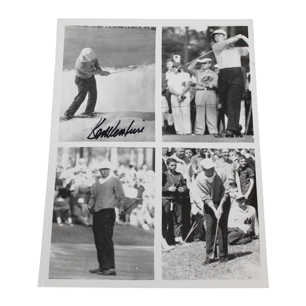 Ken Venturi Signed Wire Photos of 1956 Masters 3rd Round - Leader as Amateur