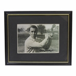 Gene Sarazen Signed 5x7 Photograph - Framed JSA ALOA