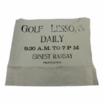 Vintage Ernest Ramsay Golf Lessons Daily 12x16 Poster for Golf Lessons 