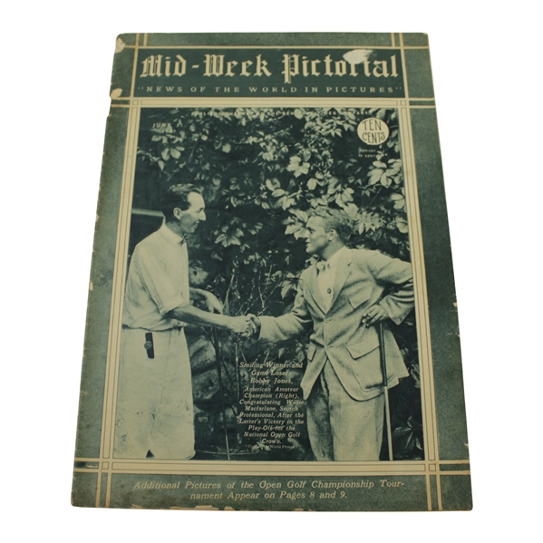 1925 Mid-Week Pictorial with Bobby Jones on Cover - Complete