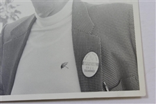 President Eisenhower Alex Morrison Photo at the 1969 Bob Hope Desert Classic - Badge, Bay Hill Hat, Snead Hat