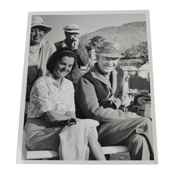 President Eisenhower Alex Morrison Photo at the 1969 Bob Hope Desert Classic with Winnie Palmer