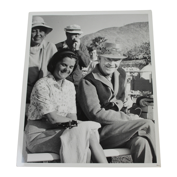 President Eisenhower Alex Morrison Photo at the 1969 Bob Hope Desert Classic with Winnie Palmer