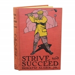 Vintage 1911 Strive and Succeed Book by Horatio Alger, Jr. With Golf Themed Cover