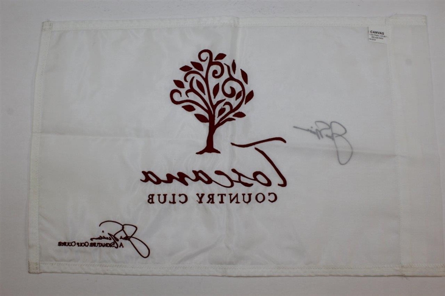 Jack Nicklaus Signed Toscana Country Club Embroidered Flag JSA ALOA