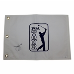 Jim Furyk Signed PGA Tour Logo Embroidered Flag JSA #LL94709