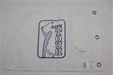 Jim Furyk Signed PGA Tour Logo Embroidered Flag JSA #LL94709