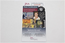 Jim Furyk Signed PGA Tour Logo Embroidered Flag JSA #LL94709