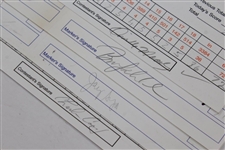 Major Champs Coody, Jacklin, Aaron, & Moody Signed Official Scorecards - 1995 FHP & 1997 TPC JSA ALOA
