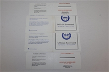 Major Champs Coody, Jacklin, Aaron, & Moody Signed Official Scorecards - 1995 FHP & 1997 TPC JSA ALOA