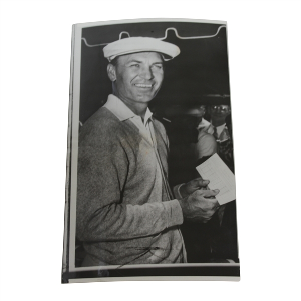 Ben Hogan 1953 US Open at Oakmont with Scorecard Wire Photo 