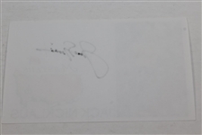 Jack Nicklaus Signed Masters 3x5 Card with Logo, Name, & Image JSA ALOA