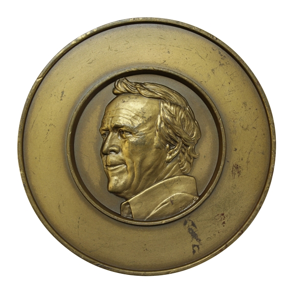 Arnold Palmer Ltd Ed Bronze Medal Commemorating 1964 Masters Victory - Medallic Art Co.