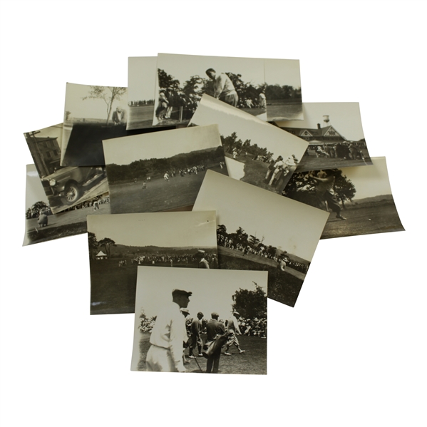 Thirteen (13) Original 1927 US Open at Oakmont CC Photographs Including Bobby Jones
