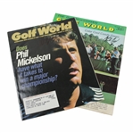 Phil Mickelson & Charles Coody Signed Golf World Magazines - 1996 & 1971 JSA ALOA