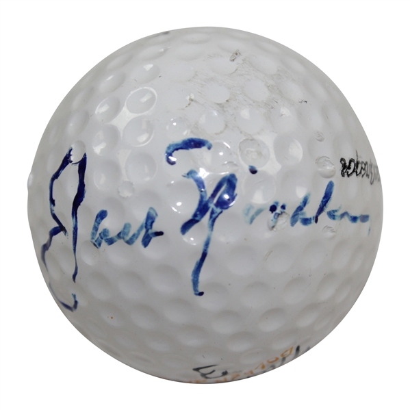 Jack Nicklaus Signed Classic Golden Bear Logo Golf Ball JSA ALOA
