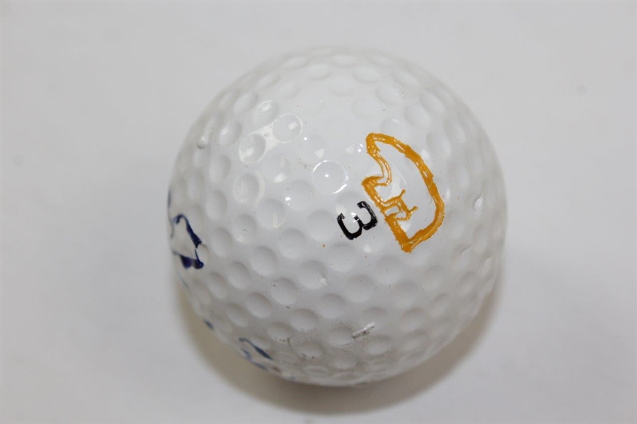 Jack Nicklaus Signed Classic 'Golden Bear' Logo Golf Ball JSA ALOA
