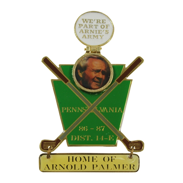 Classic Arnold Palmer Latrobe Lions Club Member Coat Crest We're Part of Arnie's Army with Photo