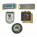 Five (5) Mark Brooks Personal Various PGA Contestant Badges