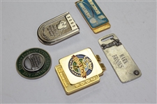 Five (5) Mark Brooks' Personal Various PGA Contestant Badges