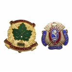 Two Canadian Golf Pins - 1959 Burlington G&CC and Scarboro Golf & Country Club