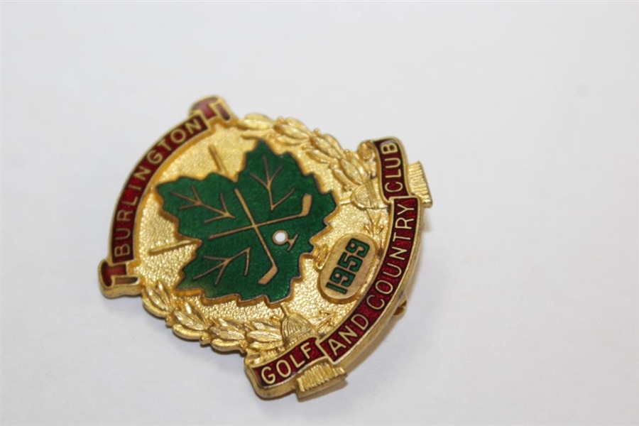 Two Canadian Golf Pins - '1959' Burlington G&CC and Scarboro Golf & Country Club