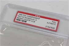 1999 PGA Championship at Medinah Tuesday Grounds Ticket #037472 - PSA #21547545 - Tiger Woods Win
