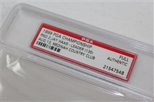1999 PGA Championship at Medinah Friday Grounds Ticket #07071 - PSA #21547548 - Tiger Woods Win