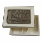 Ryder Cup 1999 The Country Club Royal English Porcelain Card Holder Handrcrafted by Artist Bill Waugh
