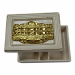 Augusta National Golf Club Clubhouse Royal English Porcelain Card Holder Handcrafted by Artist Bill Waugh