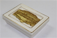 Augusta National Golf Club Clubhouse Royal English Porcelain Card Holder Handcrafted by Artist Bill Waugh