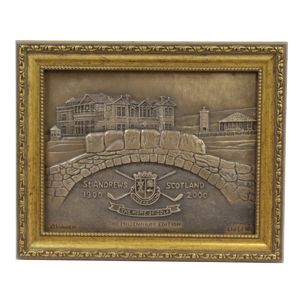 The Old Course St. Andrews 1900-2000 Ltd Ed Millenium Edition 7/100 Resin Cast Bronze by Artist Bill Waugh