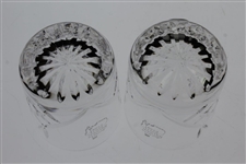 Pair of Augusta National Golf Club Members Only Crystal Rocks Glasses - New In Box