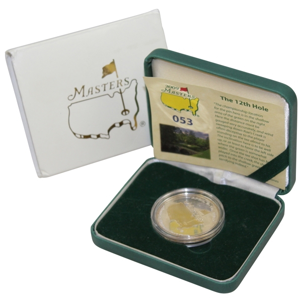 Masters .999 Fine Silver Hole #12 Coin in Case #53