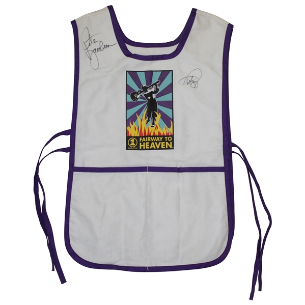 “Fairway To Heaven” Caddie Bib Signed by Paul Azinger and Peter Jacobsen JSA ALOA