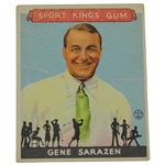 1933 Gene Sarazen Sport Kings Gum Card - Center Crease