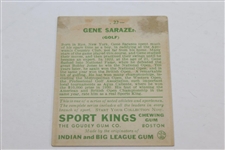1933 Gene Sarazen Sport Kings Gum Card - Center Crease
