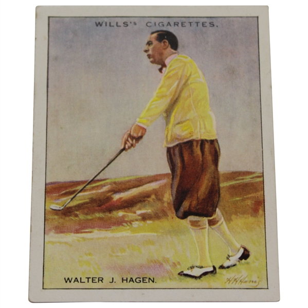 1930 Wills Famous Golfer's Walter Hagen Card