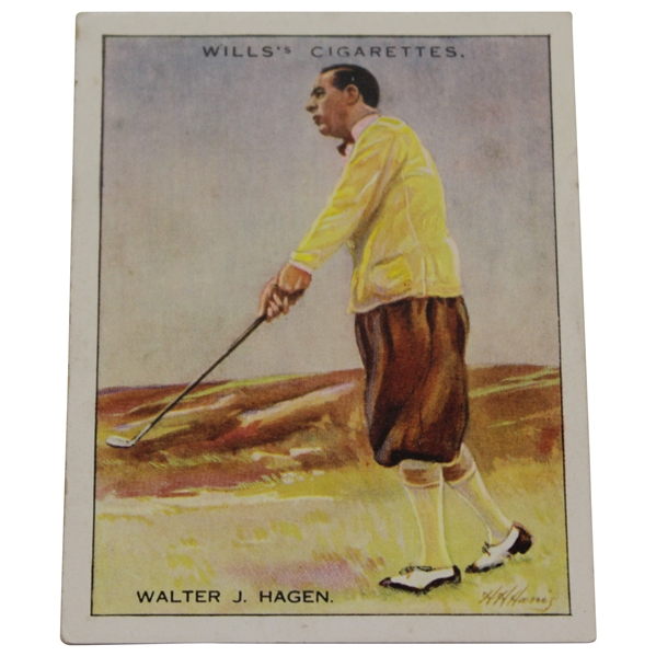 1930 Wills Famous Golfers Walter Hagen Card