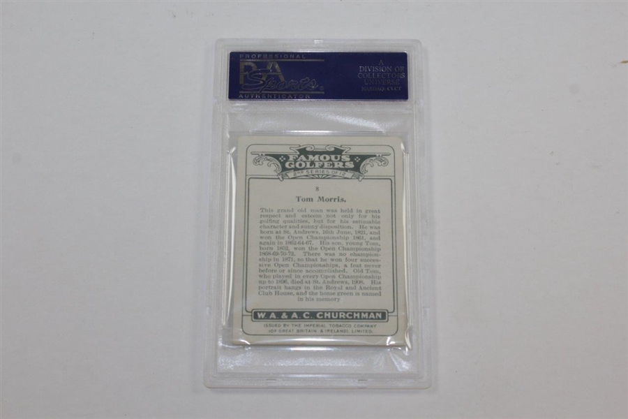 1928 Chuchman Tom Morris Card PSA Slabbed and Graded VG 3 03193421