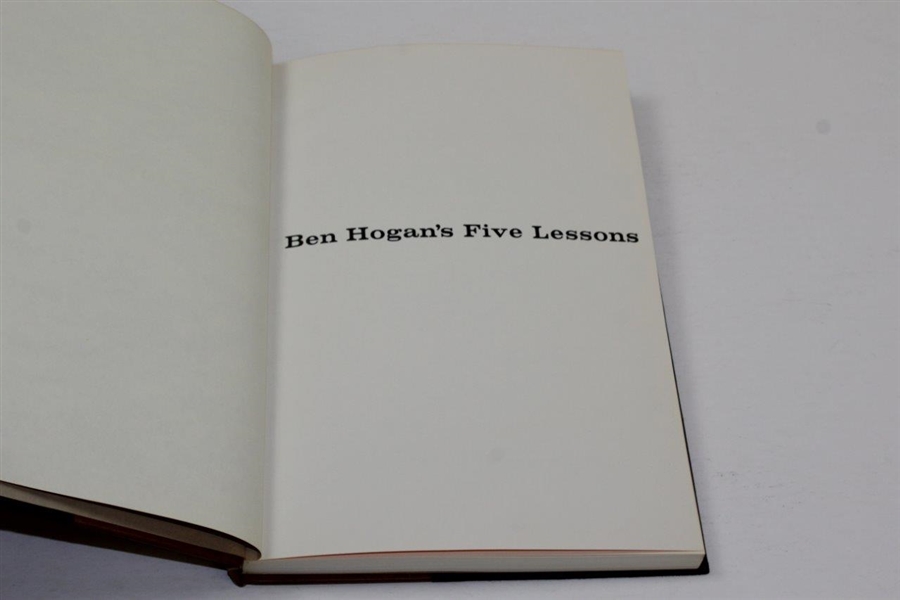 1957 Deluxe 1st Edition Ben Hogan's Five Lessons with Slipcover