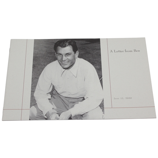 Merion Golf Club Ben Hogan Book “A Letter From Ben”