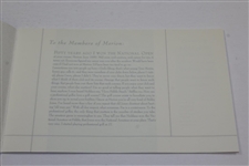 Merion Golf Club Ben Hogan Book “A Letter From Ben”
