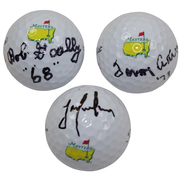 Bob Goalby, Tommy Aaron, & Trevor Immelman Signed Masters Logo Golf Balls JSA ALOA