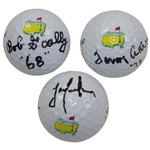 Bob Goalby, Tommy Aaron, & Trevor Immelman Signed Masters Logo Golf Balls JSA ALOA