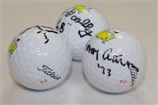 Bob Goalby, Tommy Aaron, & Trevor Immelman Signed Masters Logo Golf Balls JSA ALOA